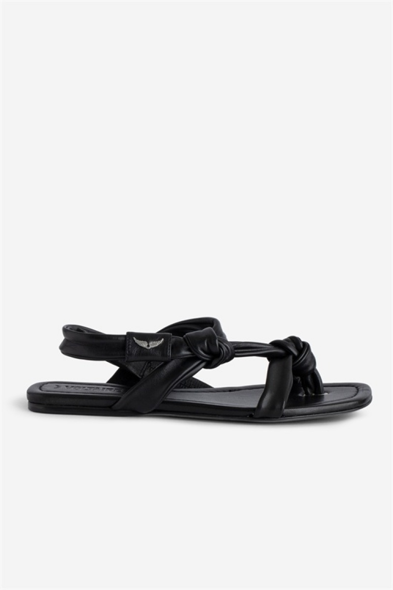 Zadig And Voltaire Forget Me Knot Sandals Black | ZV-255787