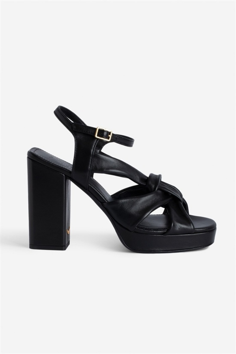 Zadig And Voltaire Forget Me Knot Sandals Black | ZV-255785