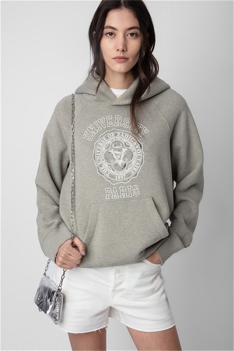 Zadig And Voltaire Georgy Diamante Hoodie Trellis | ZV-256244