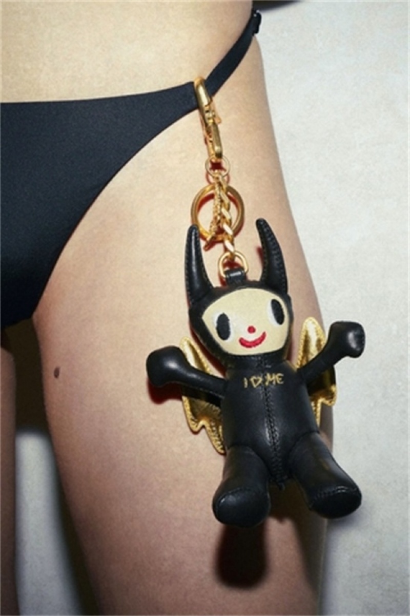 Zadig And Voltaire Happy Devil Key Ring Black | ZV-255796