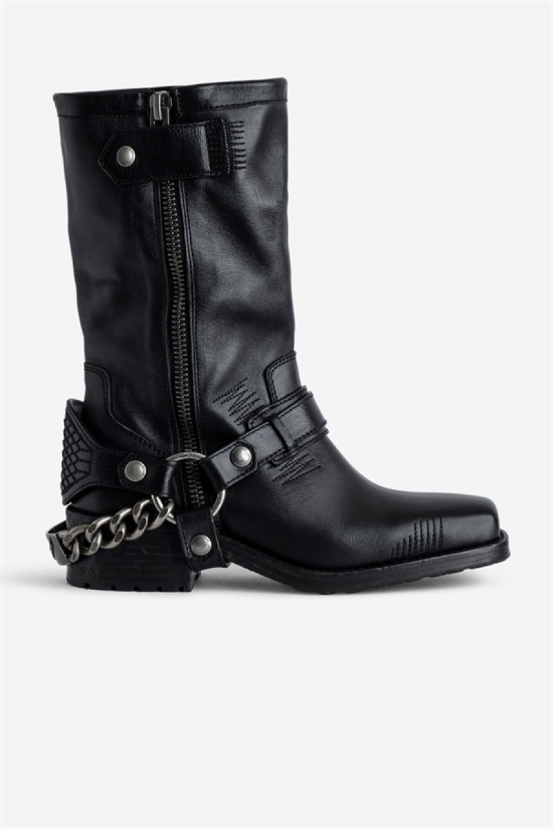 Zadig And Voltaire Igata Boots Black | ZV-255772