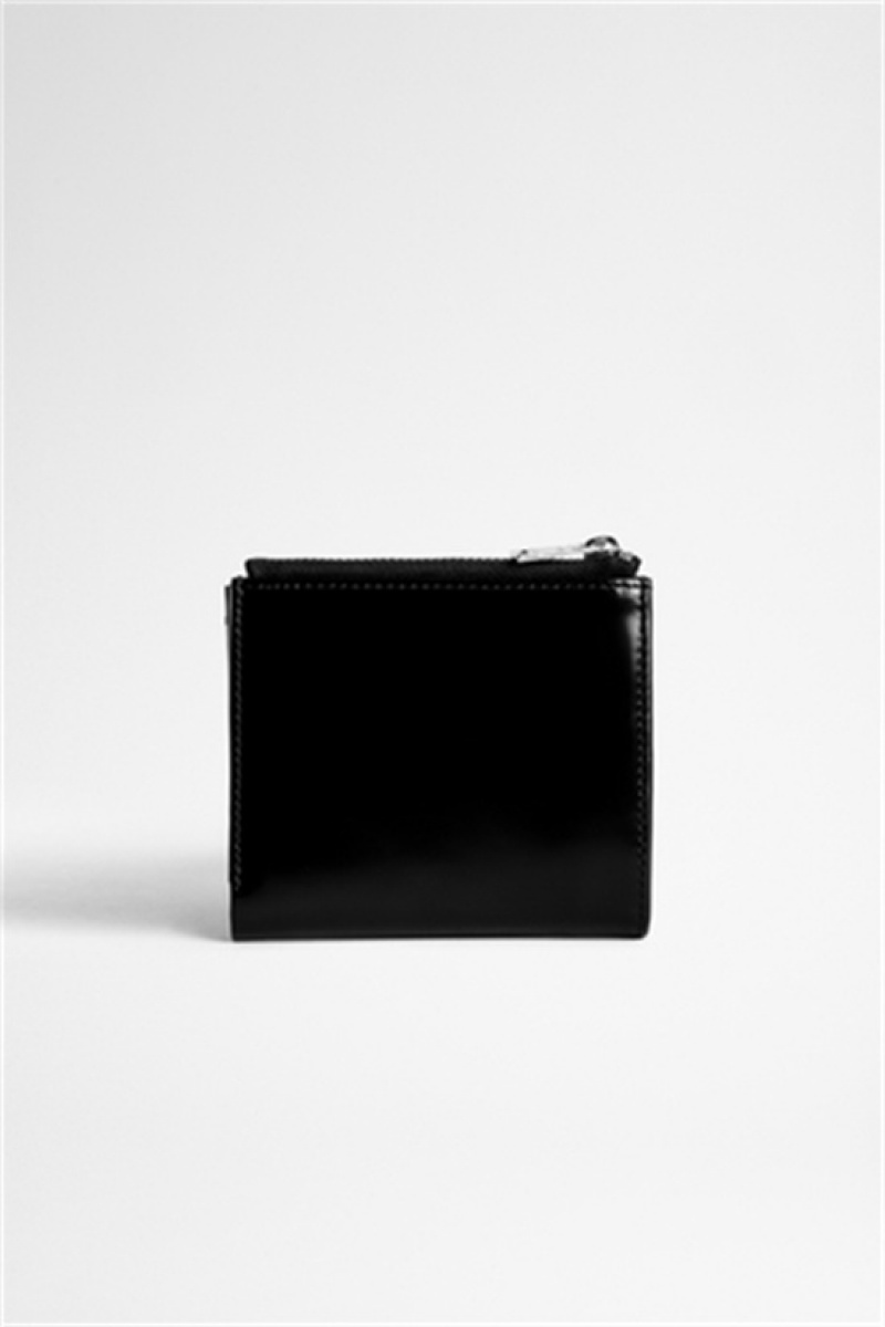 Zadig And Voltaire Initiale Noam Wallet Black | ZV-255674