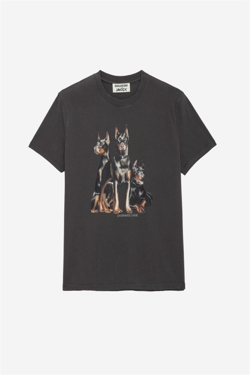 Zadig And Voltaire Jimmy T-shirt Elephant Grey | ZV-255700