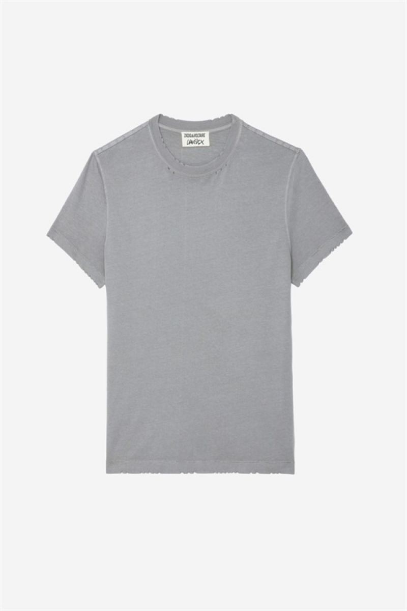 Zadig And Voltaire Jimmy T-shirt Iron | ZV-255712