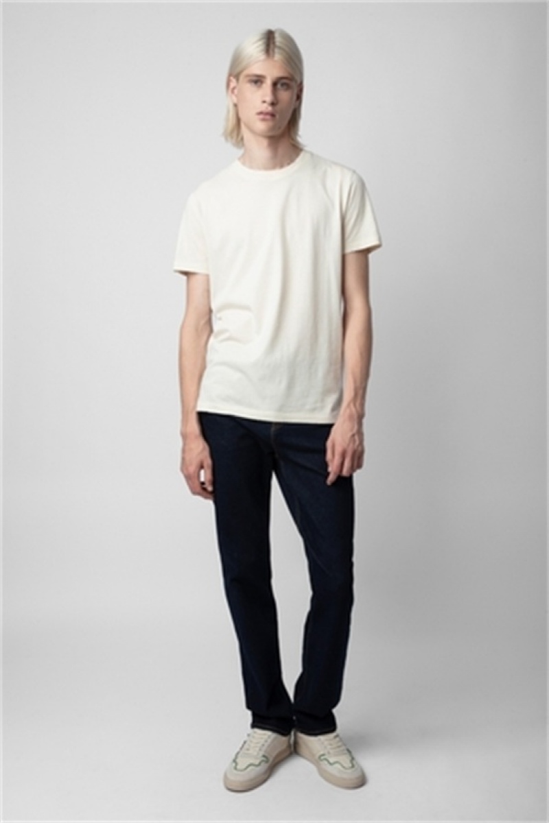 Zadig And Voltaire Jimmy T-shirt Snow | ZV-255709