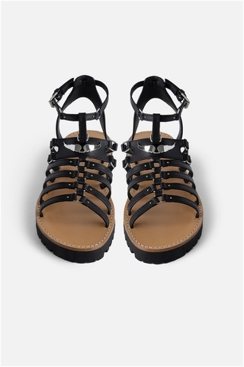 Zadig And Voltaire Joe Sandals Black | ZV-255791