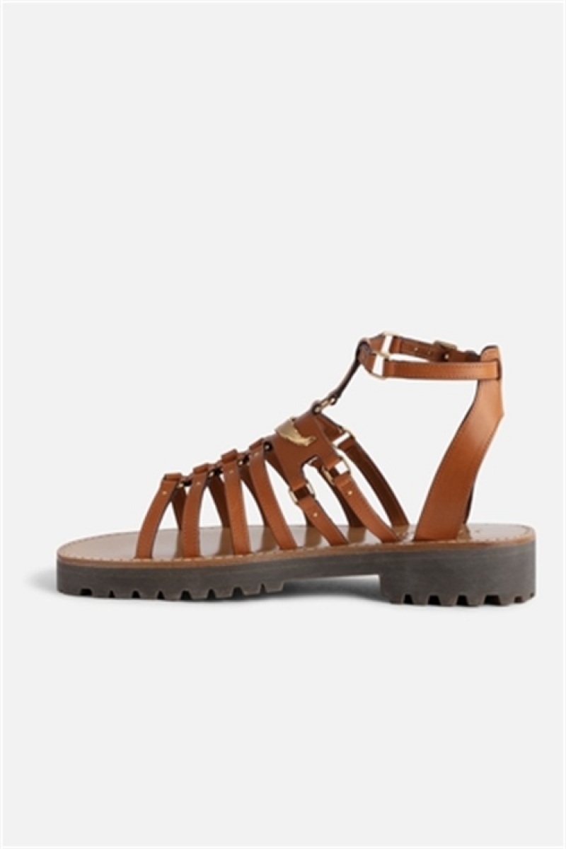 Zadig And Voltaire Joe Sandals Tawny | ZV-255790