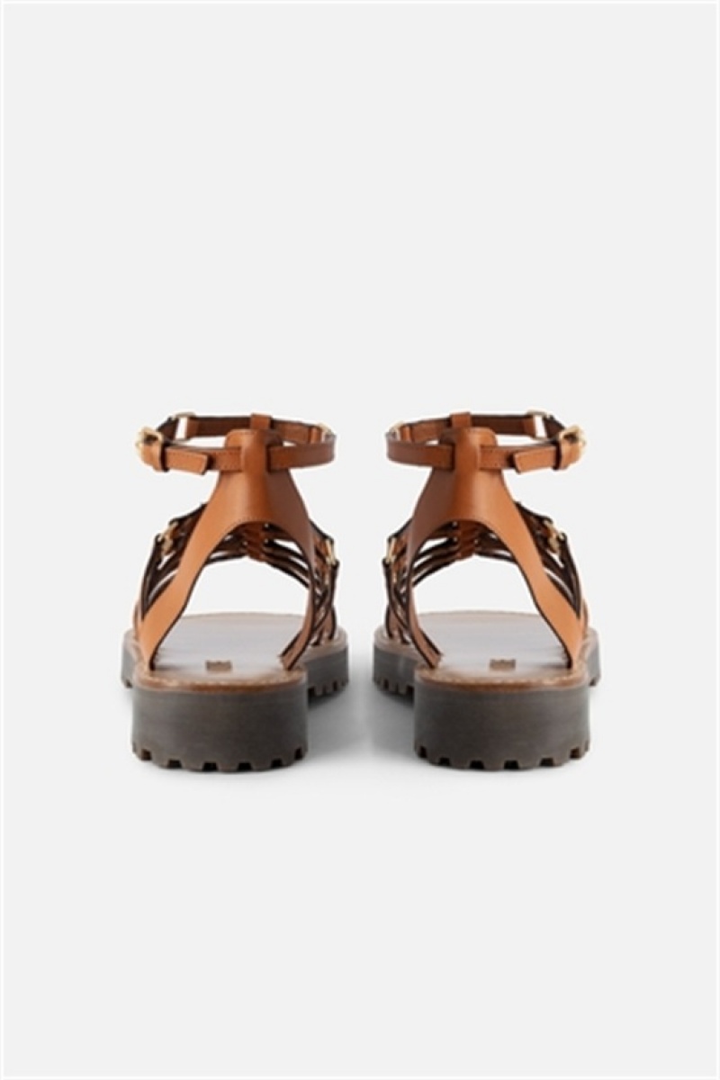 Zadig And Voltaire Joe Sandals Tawny | ZV-255790