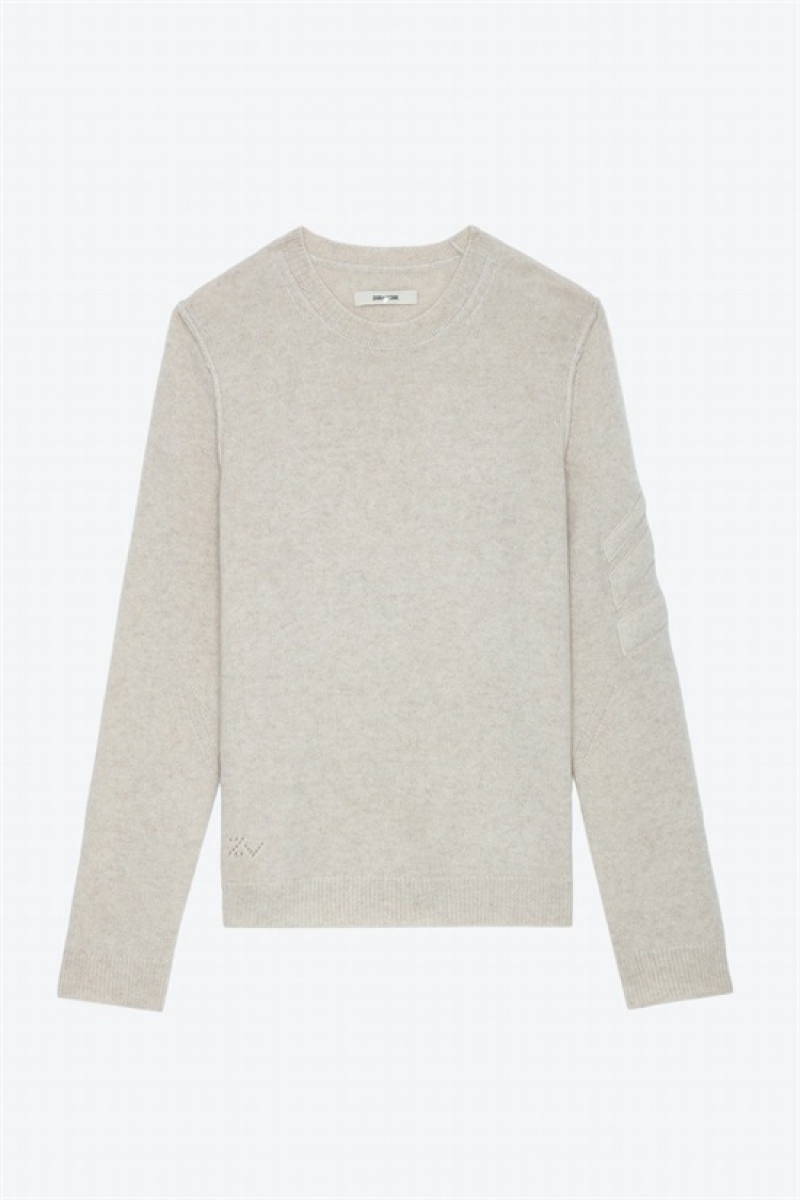 Zadig And Voltaire Kennedy Cashmere Sweater Sugar | ZV-255758