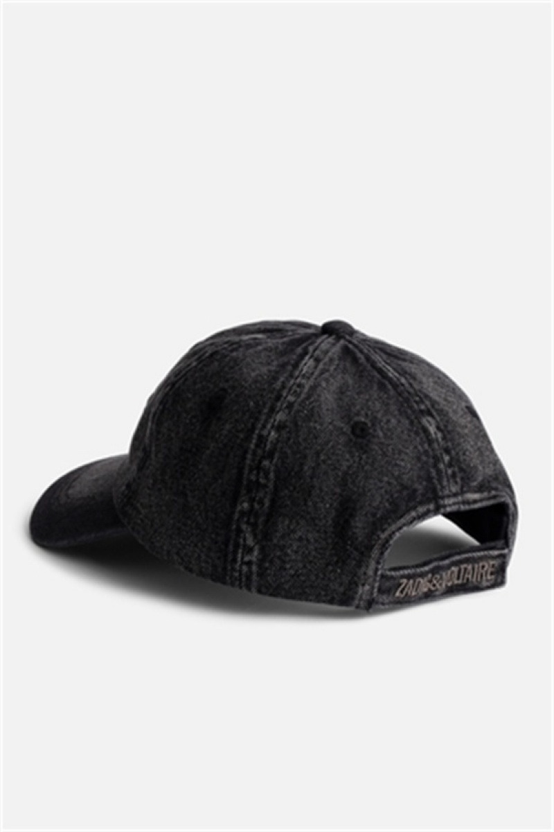 Zadig And Voltaire Klelia Rock Baseball Cap Black | ZV-255814