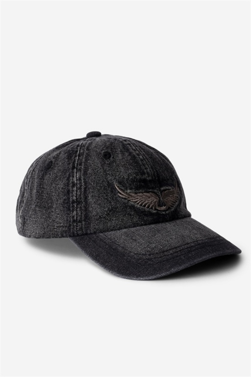 Zadig And Voltaire Klelia Rock Baseball Cap Black | ZV-255814