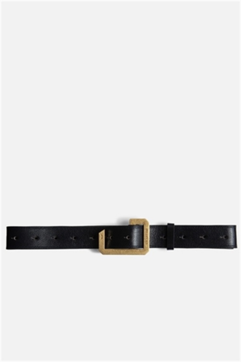 Zadig And Voltaire La Cecilia 35 Mm Belt Dark Blue | ZV-255828