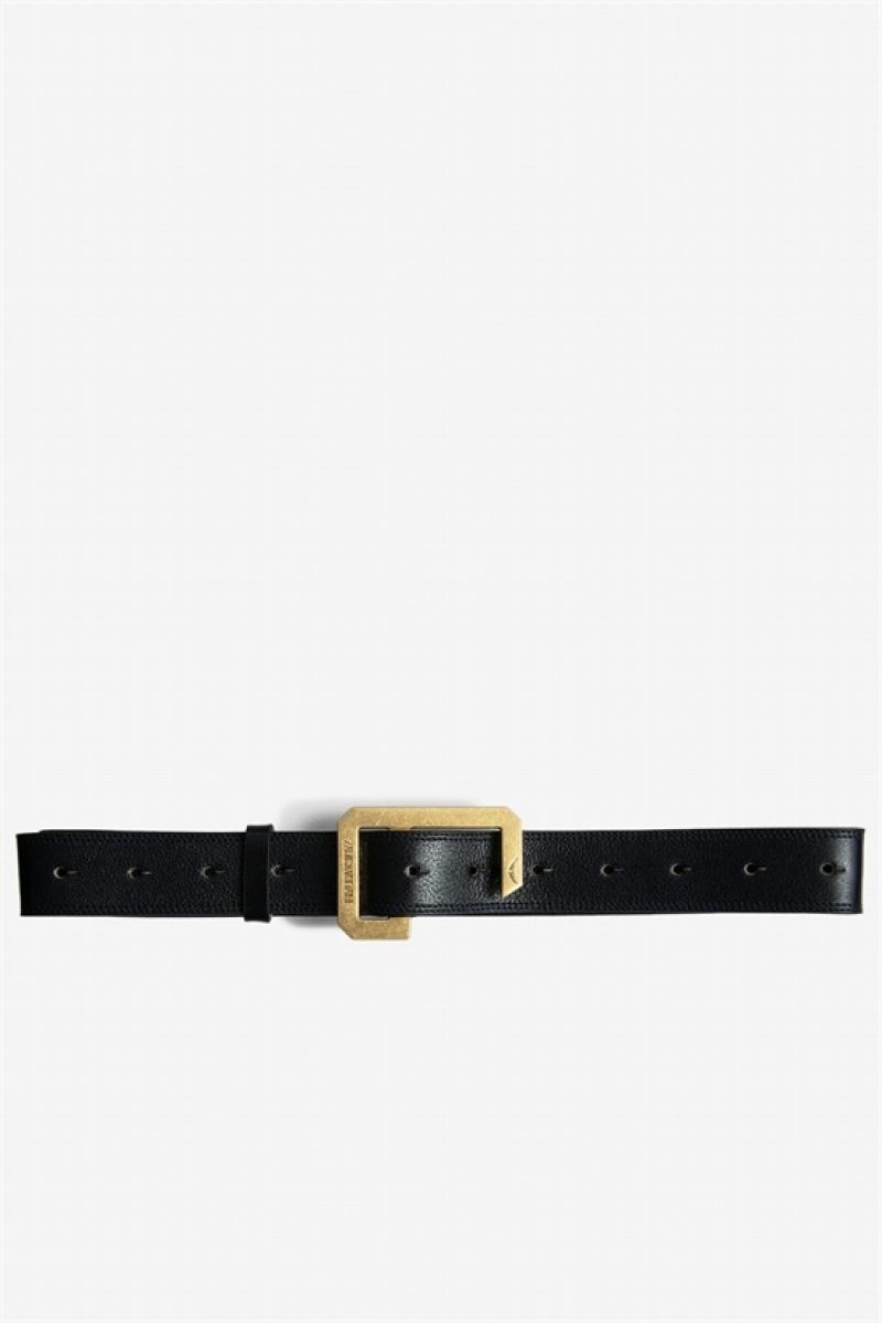 Zadig And Voltaire La Cecilia 35 Mm Belt Dark Blue | ZV-255828