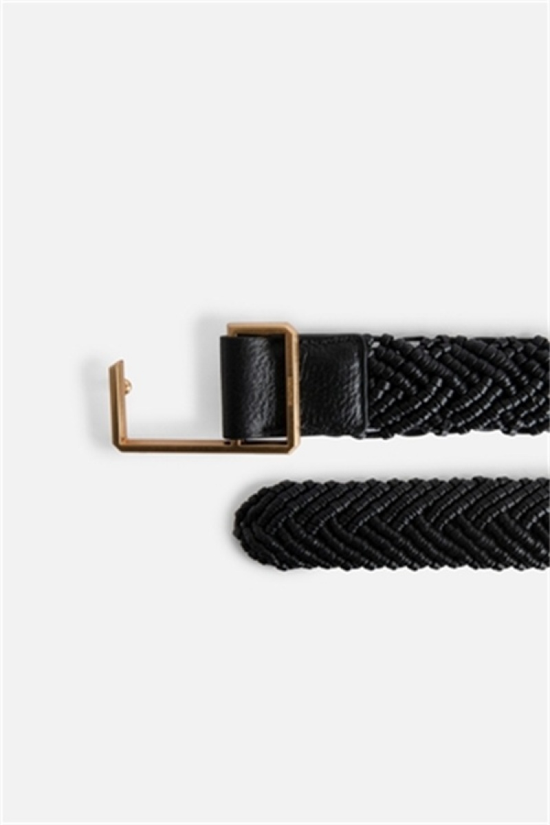 Zadig And Voltaire La Cecilia Belt Obsession 35mm Black | ZV-255831