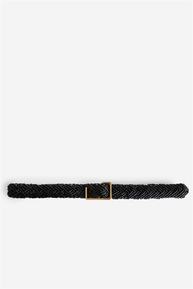 Zadig And Voltaire La Cecilia Belt Obsession 35mm Black | ZV-255831