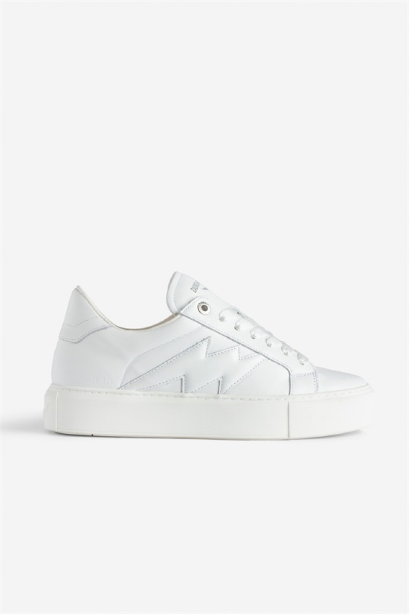 Zadig And Voltaire La Flash Chunky Sneakers White | ZV-255776