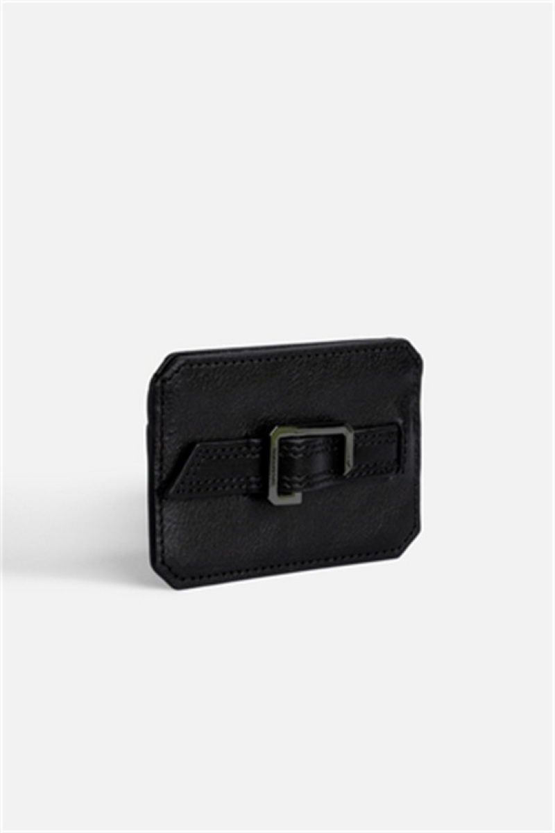 Zadig And Voltaire Le Cecilia Pass Card Holder Black | ZV-255941