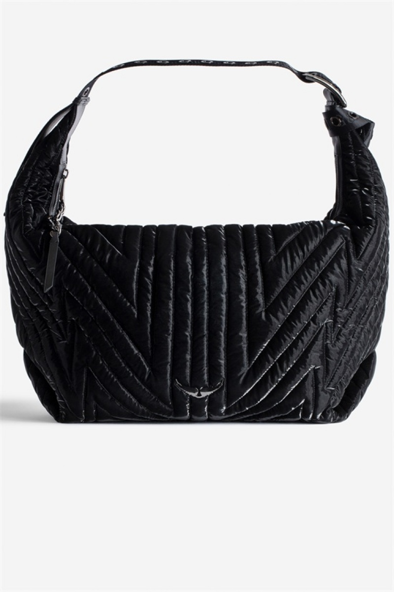 Zadig And Voltaire Le Cecilia Xl Galactic Bag Black | ZV-256112