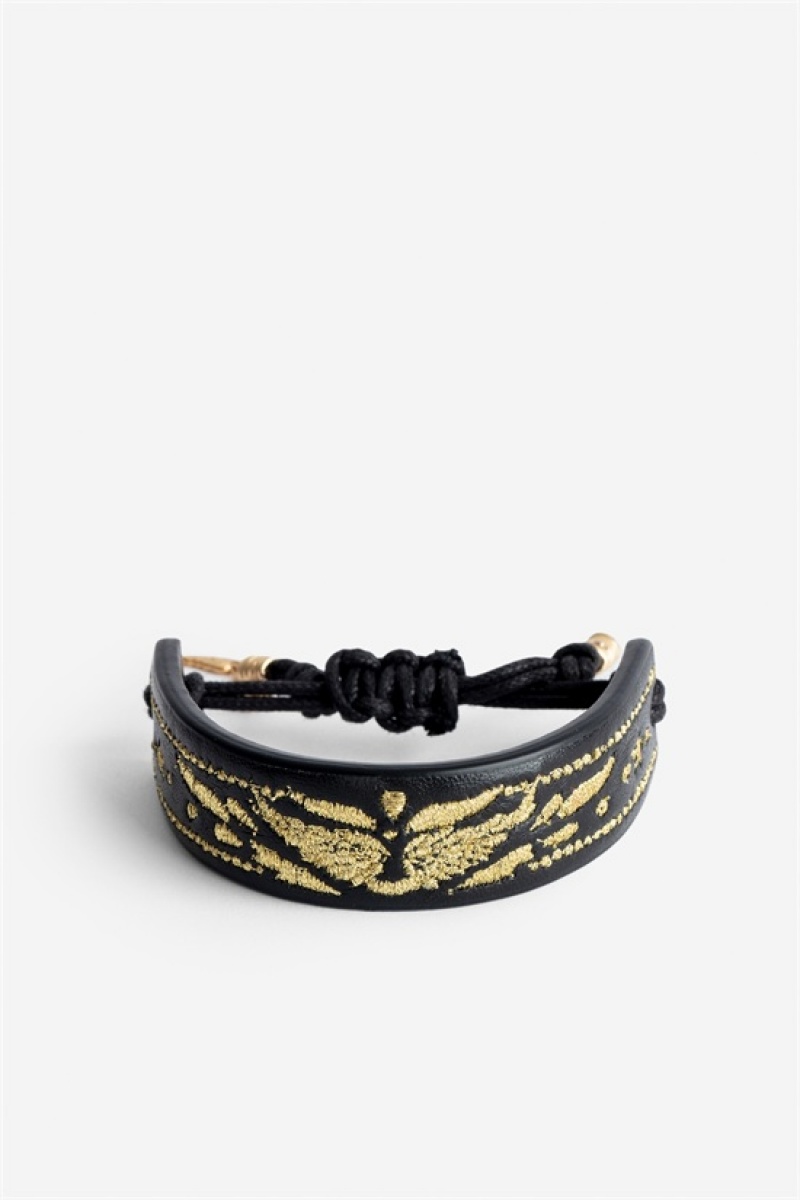 Zadig And Voltaire Lenny Bracelet Black Gold | ZV-255901