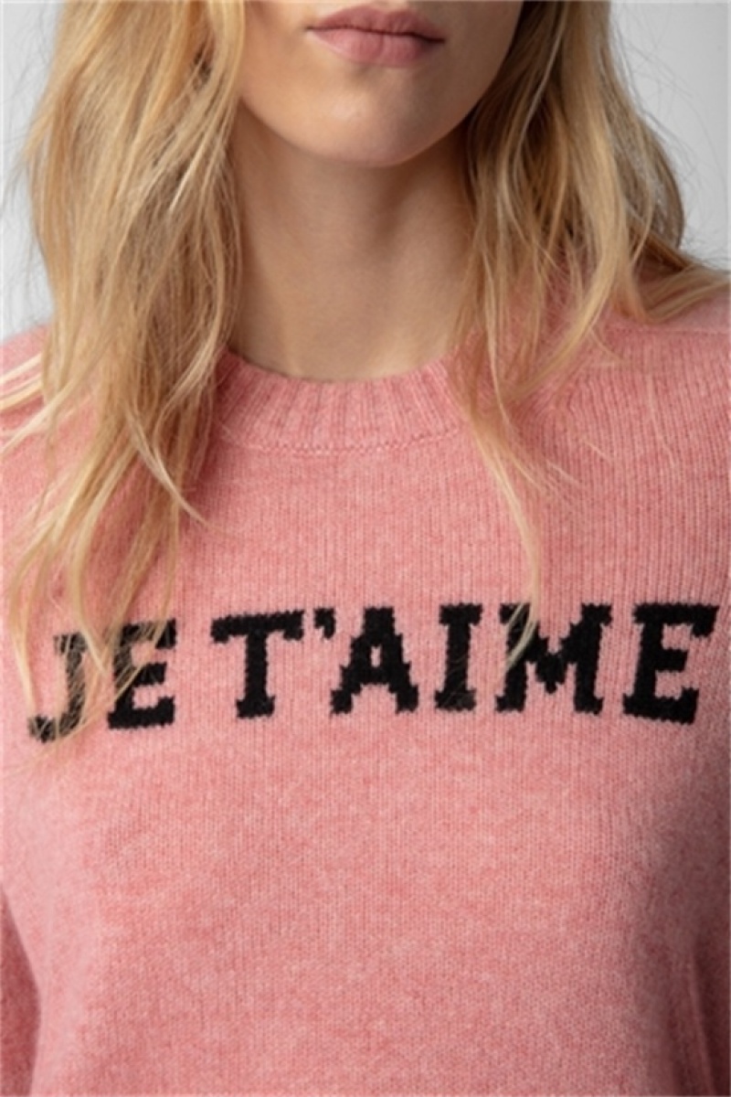 Zadig And Voltaire Lili Je T'aime Sweater Litchi | ZV-256447