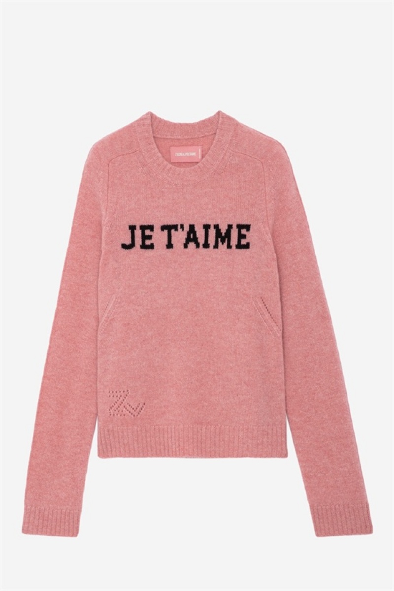 Zadig And Voltaire Lili Je T\'aime Sweater Litchi | ZV-256447