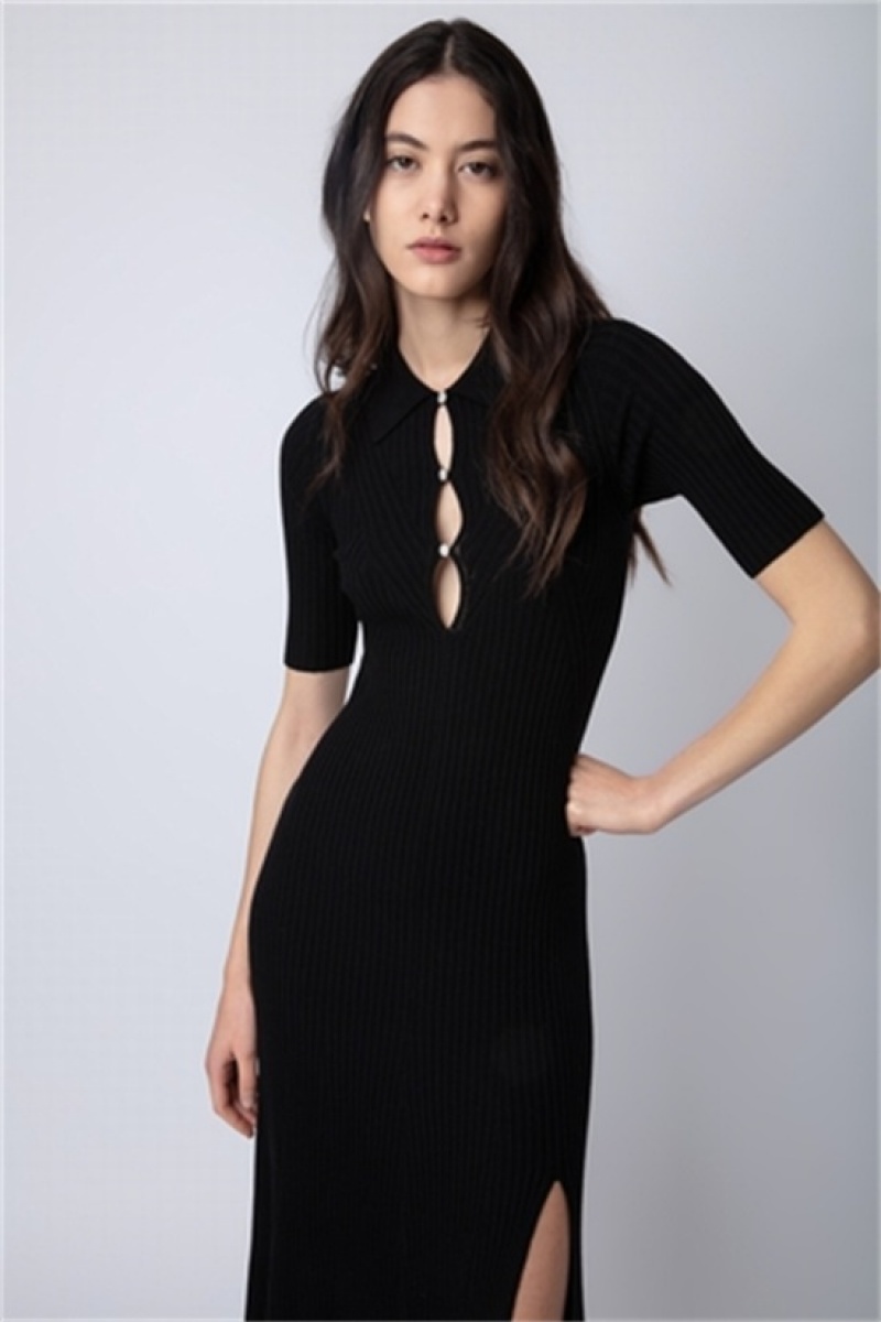 Zadig And Voltaire Lysa Dress Black | ZV-256367