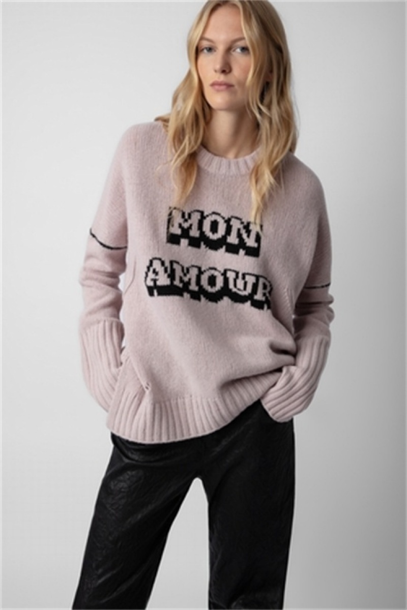 Zadig And Voltaire Malta Mon Amour Sweater Primerose | ZV-256450