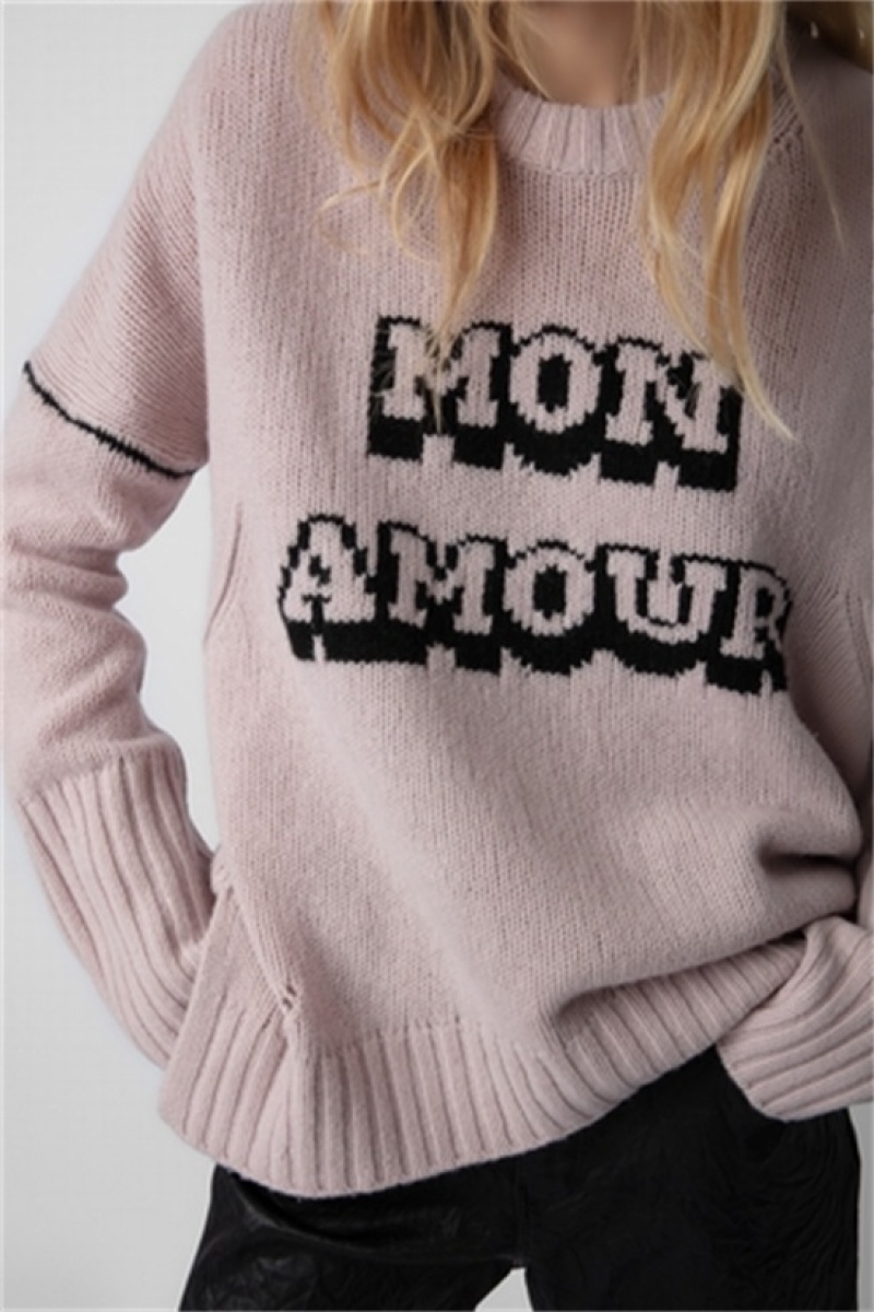 Zadig And Voltaire Malta Mon Amour Sweater Primerose | ZV-256450