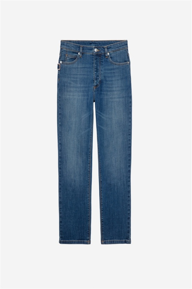 Zadig And Voltaire Mamma Eco Jeans Medium Blue | ZV-256205