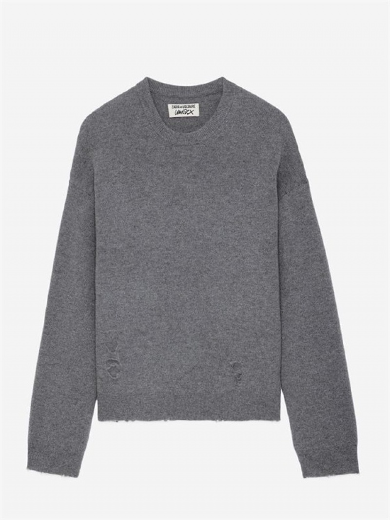 Zadig And Voltaire Marko Jumper Gris Moyen | ZV-256465