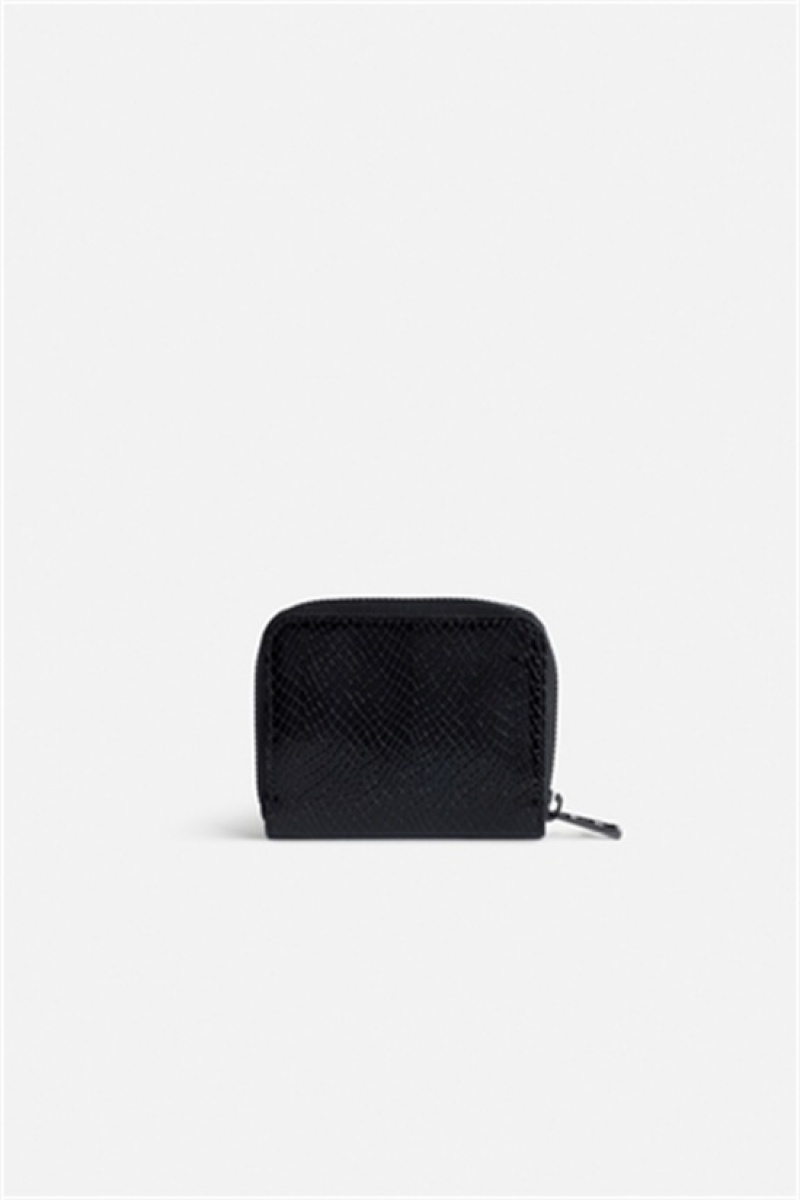 Zadig And Voltaire Mini Glossy Wallet Black | ZV-255933