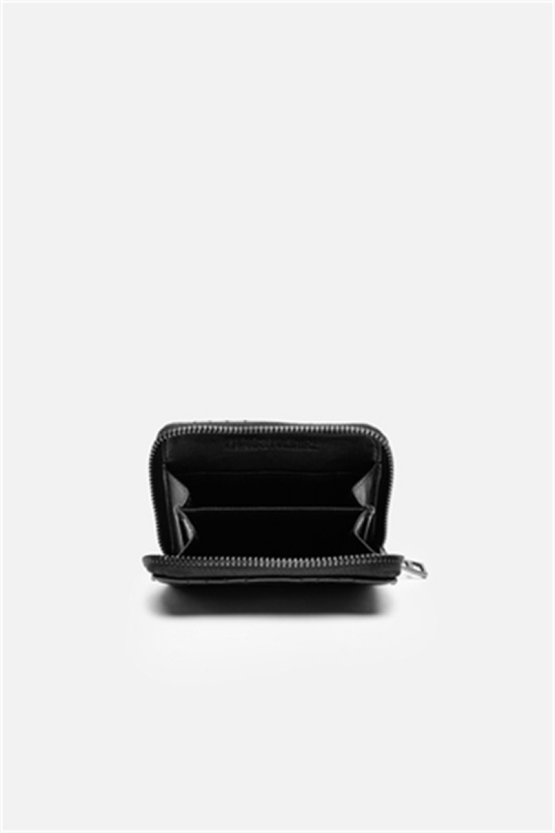 Zadig And Voltaire Mini Matelasse Wallet Black | ZV-255937