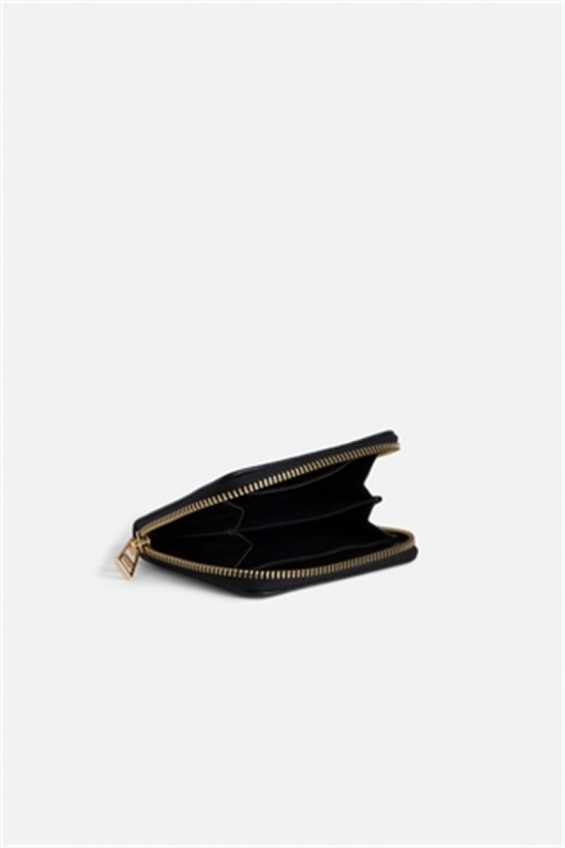 Zadig And Voltaire Mini Wallet Black Gold | ZV-255938