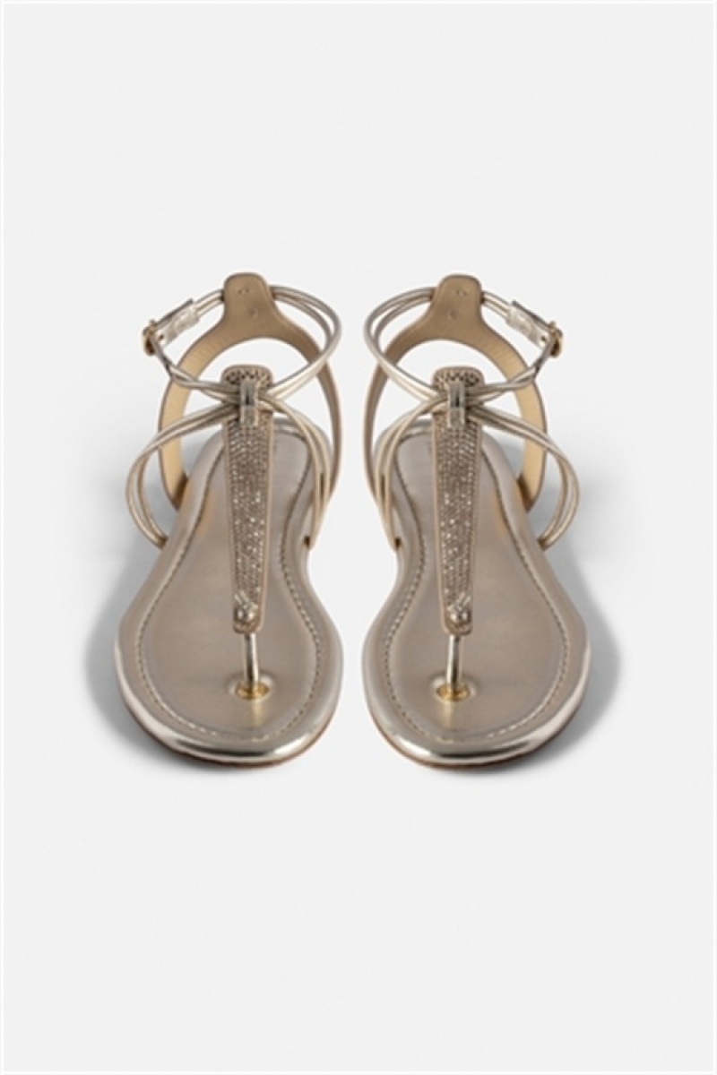 Zadig And Voltaire Moonstar Sandals Gold | ZV-255788