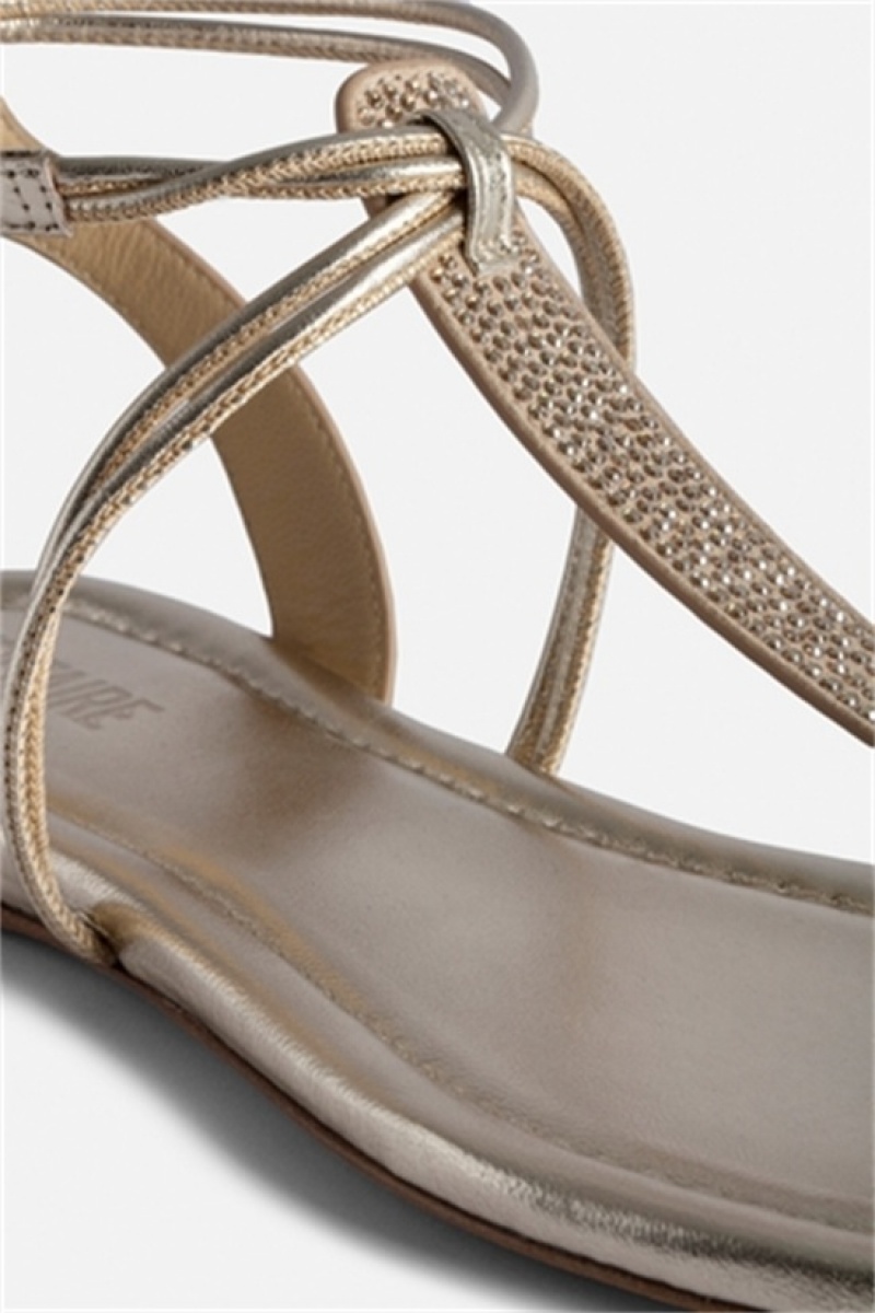 Zadig And Voltaire Moonstar Sandals Gold | ZV-255788