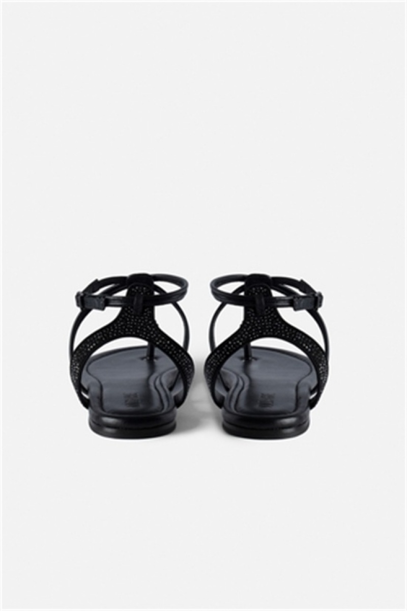 Zadig And Voltaire Moonstar Suede Sandals Black | ZV-255789