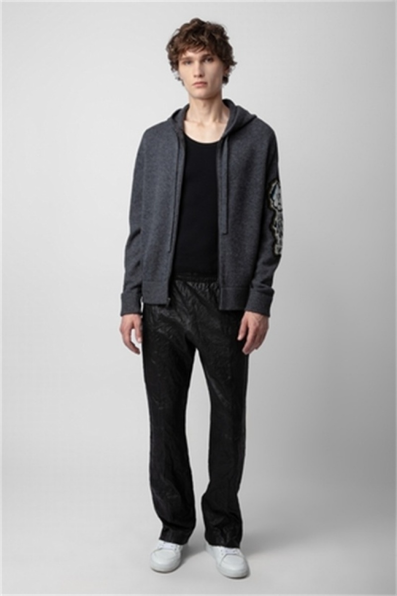 Zadig And Voltaire Oliver Cardigan Anthracite | ZV-255763