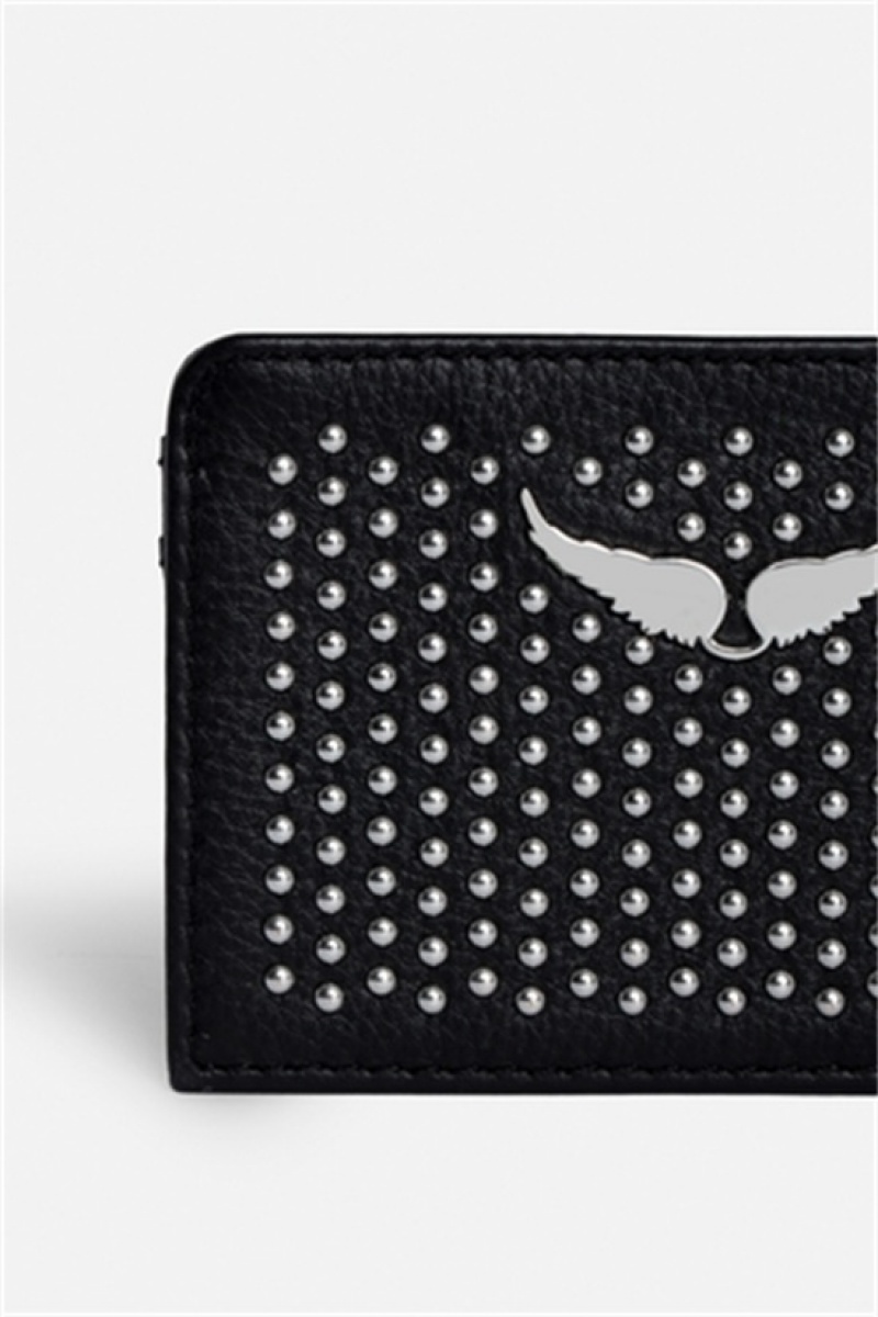 Zadig And Voltaire Pass Plumetis Wallet Black | ZV-255948