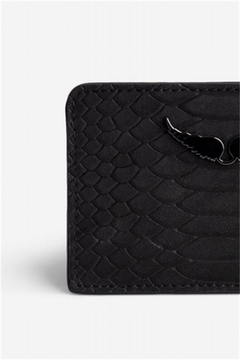 Zadig And Voltaire Pass Soft Wallet Black | ZV-255952