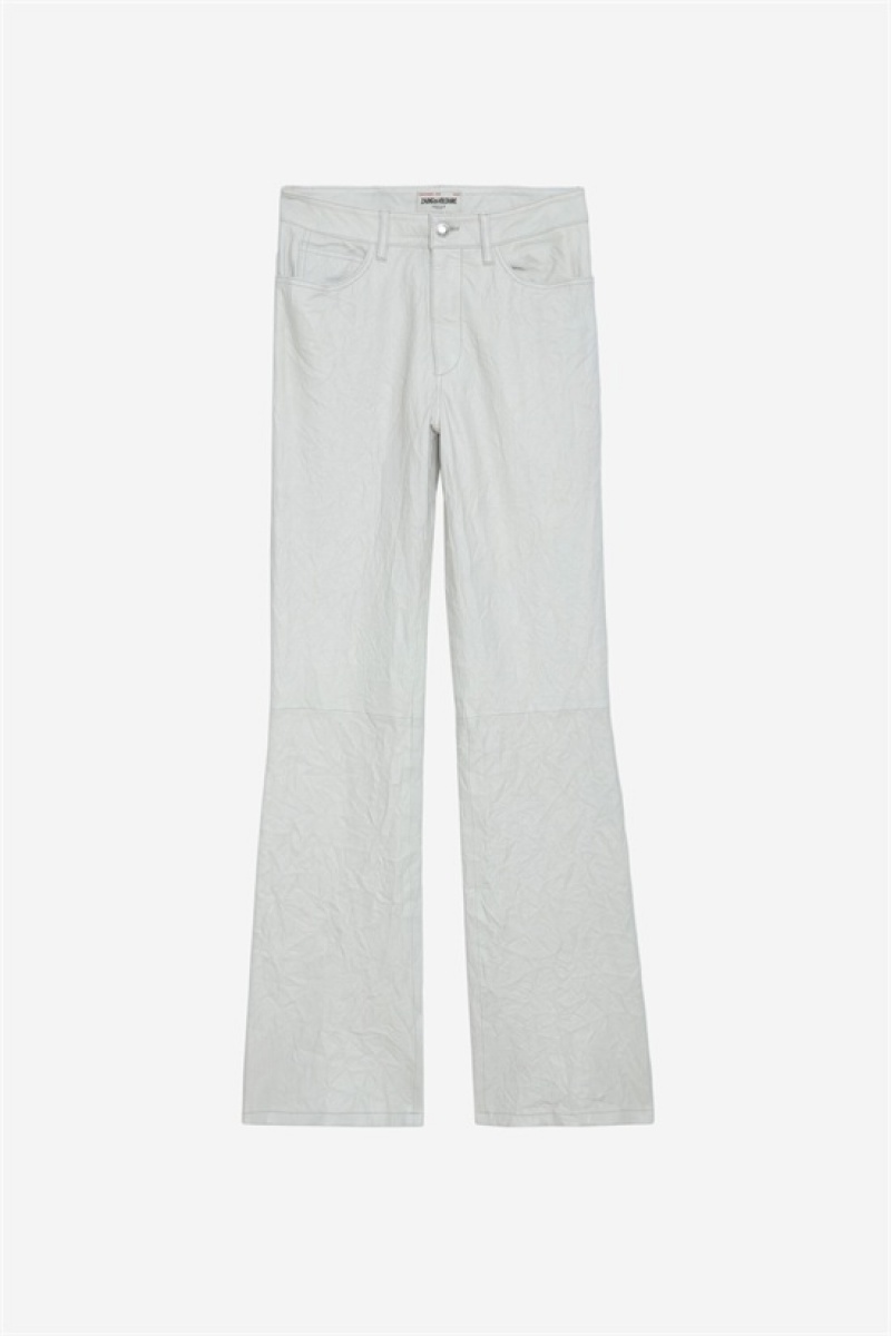 Zadig And Voltaire Pistol Crinkled Leather Pants Judo | ZV-256220