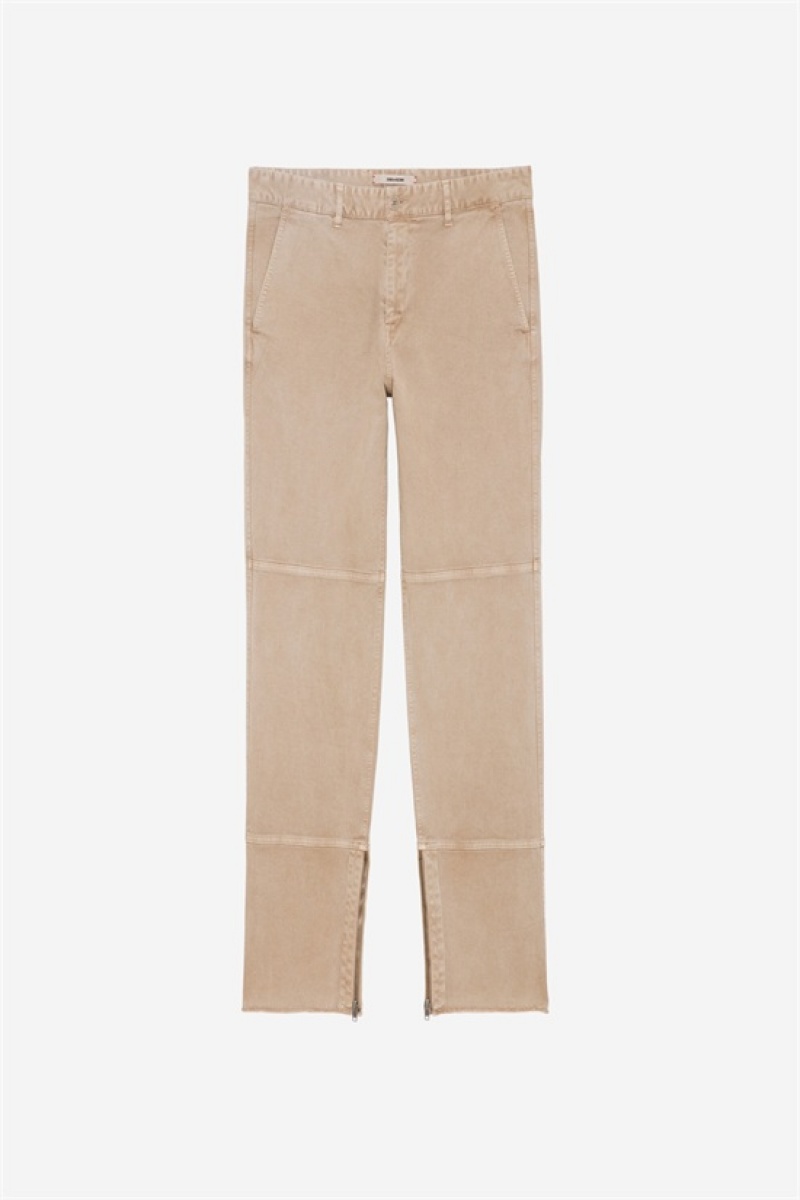 Zadig And Voltaire Pocky Pants Light Beige | ZV-255732