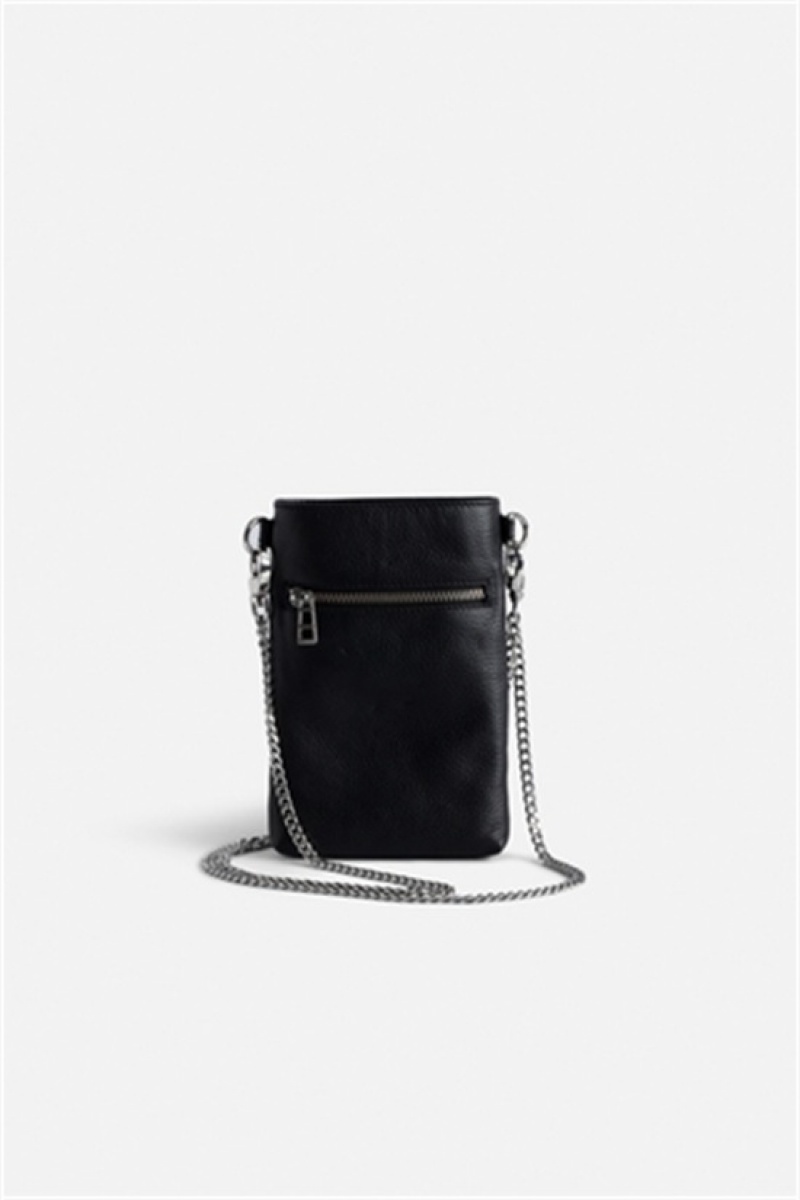 Zadig And Voltaire Pouch Rock Clutch Black | ZV-256071