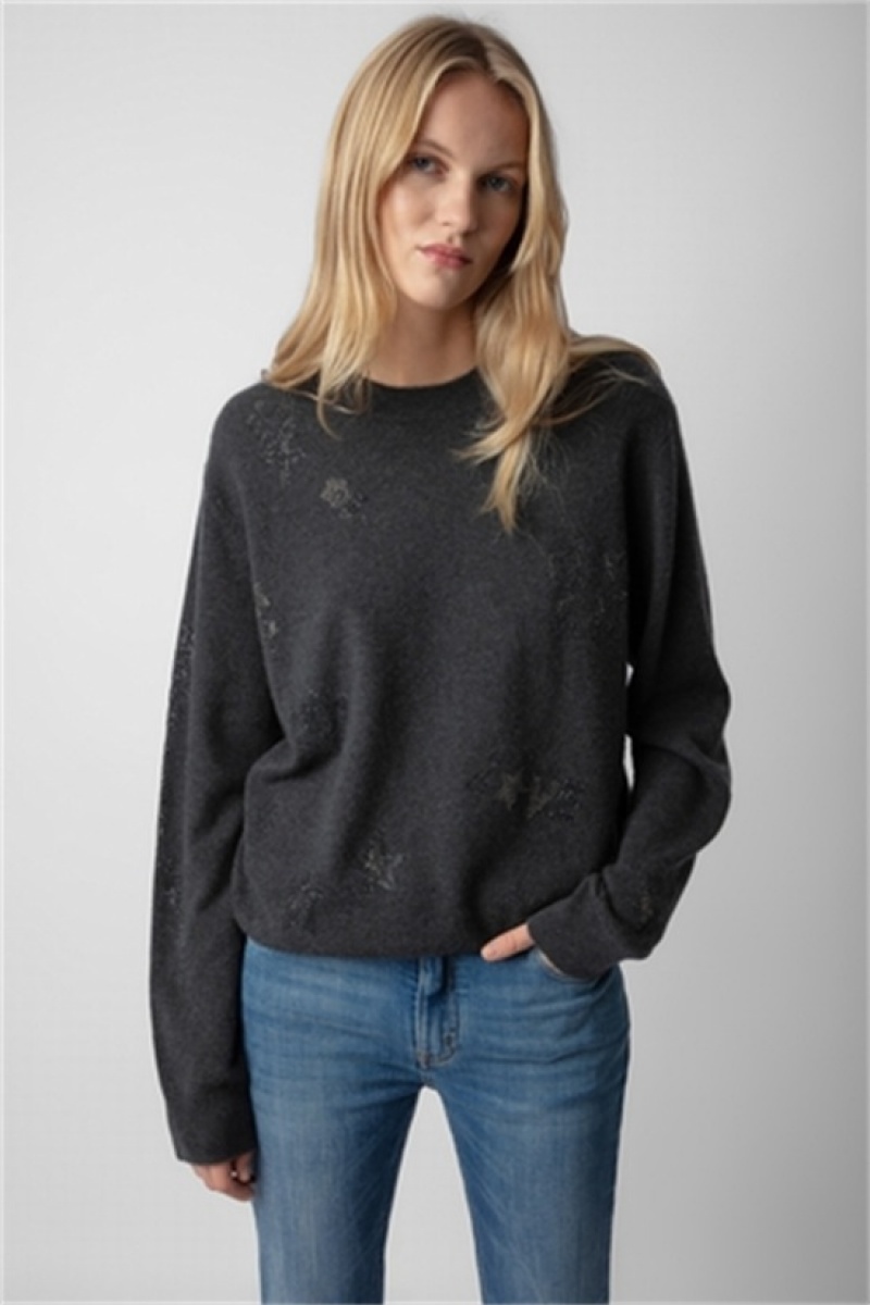 Zadig And Voltaire Pravis Sweater Kaki Slate | ZV-256441