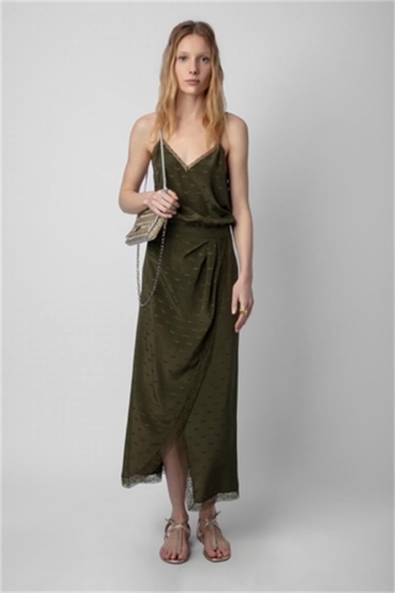 Zadig And Voltaire Rixi Silk Jacquard Dress Wakame | ZV-256374