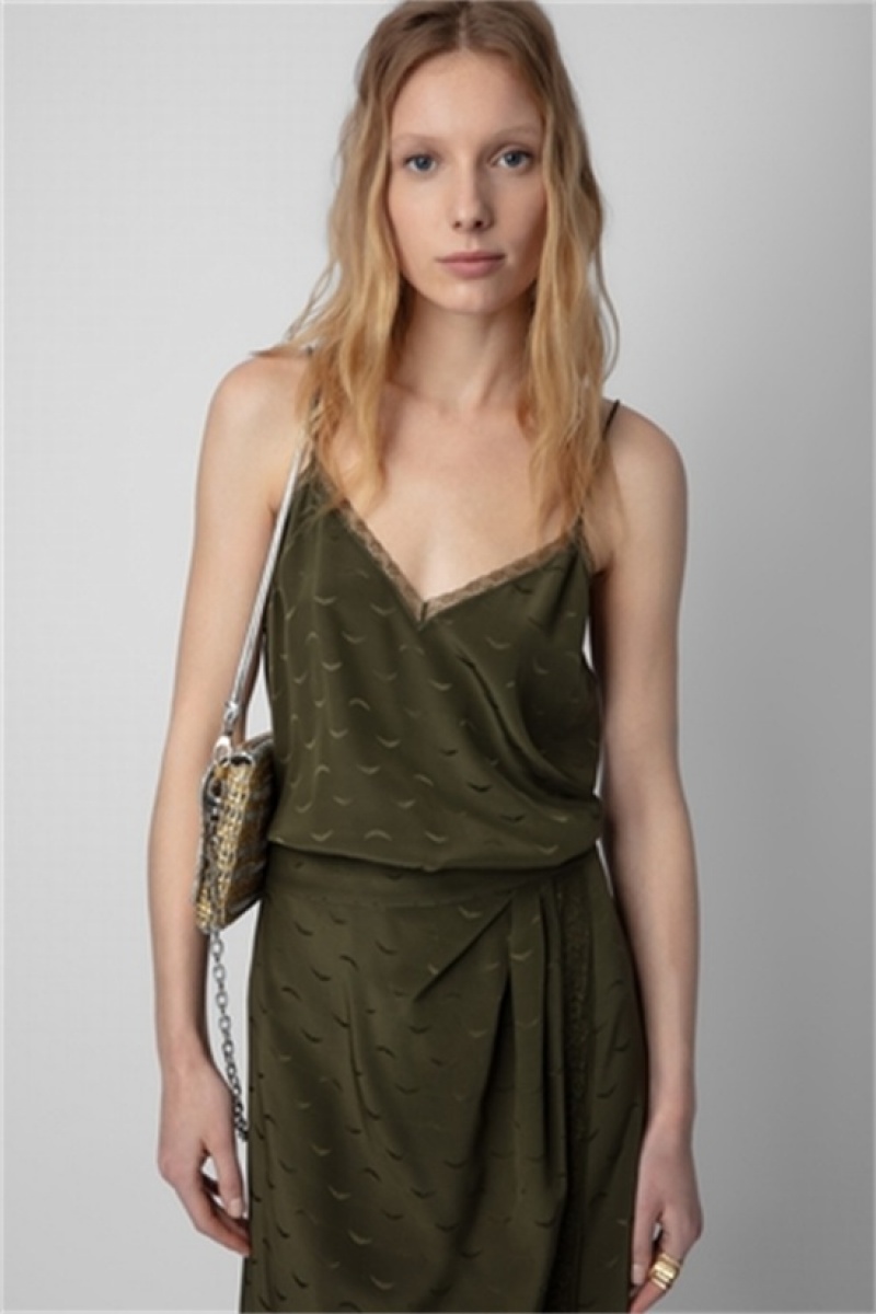 Zadig And Voltaire Rixi Silk Jacquard Dress Wakame | ZV-256374