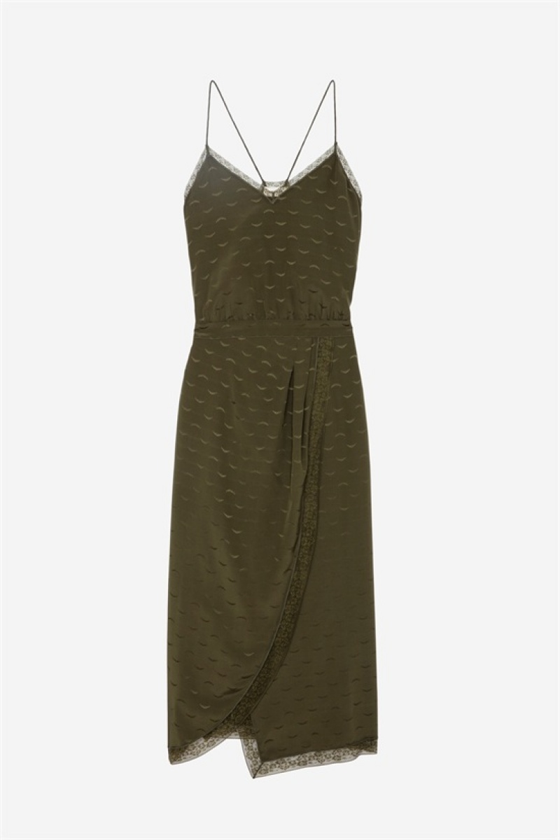 Zadig And Voltaire Rixi Silk Jacquard Dress Wakame | ZV-256374