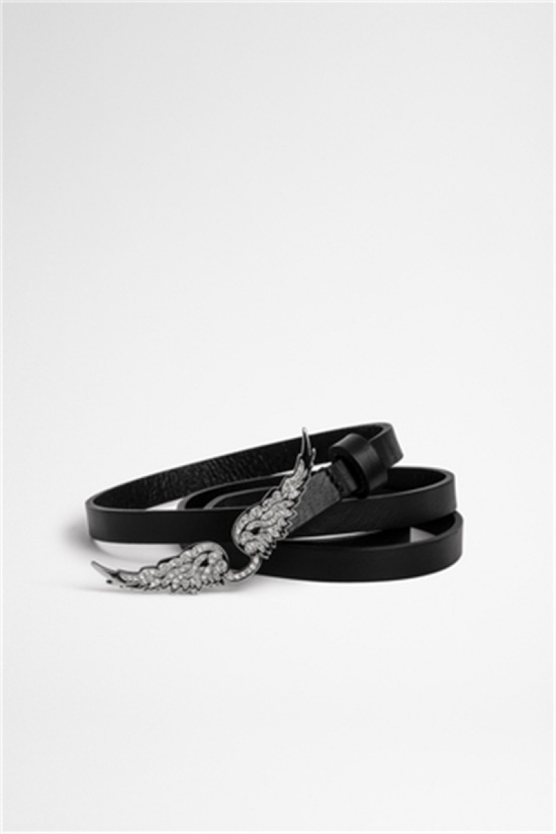 Zadig And Voltaire Rock Belt Black | ZV-255843