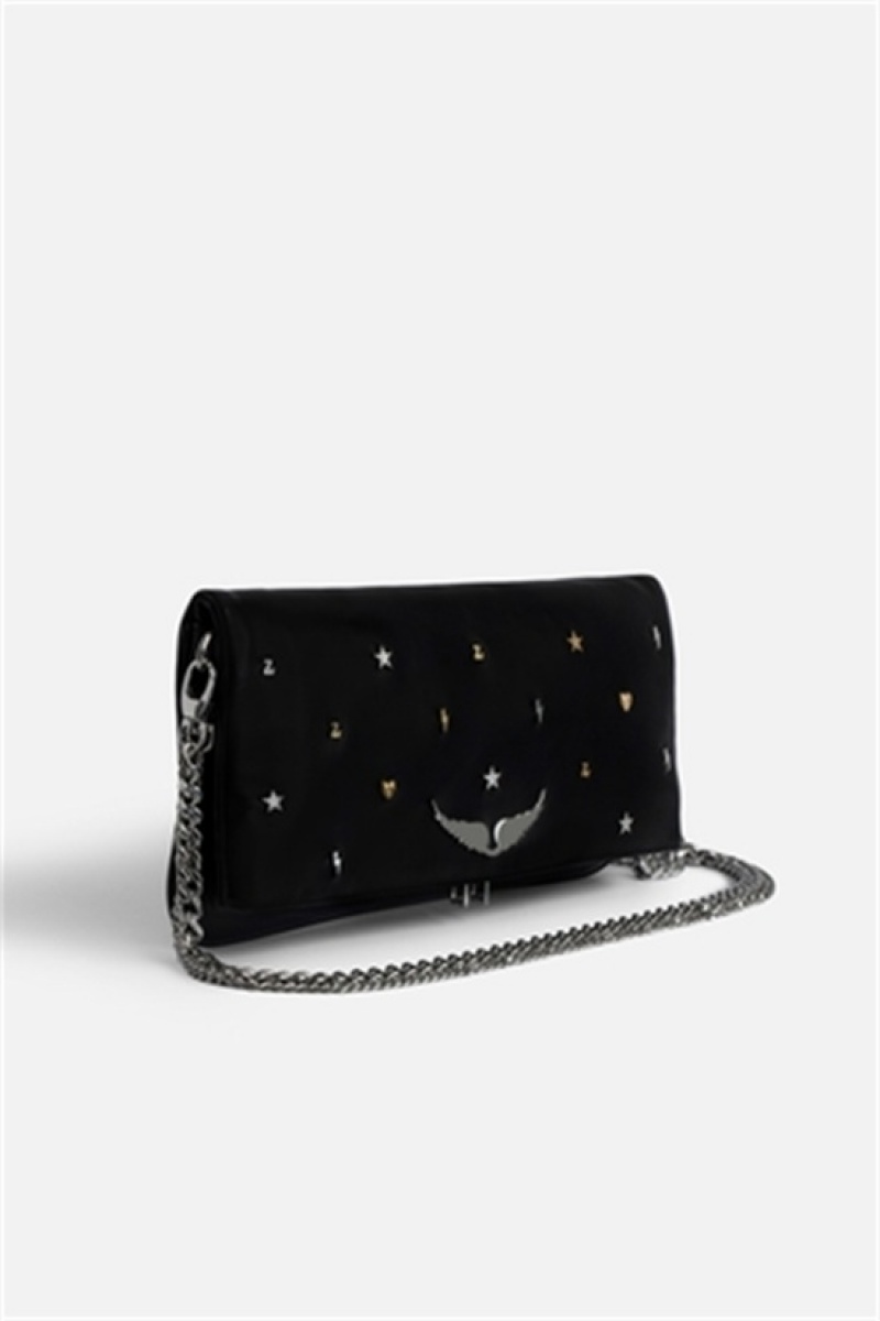 Zadig And Voltaire Rock Lucky Charms Bag Black | ZV-256189