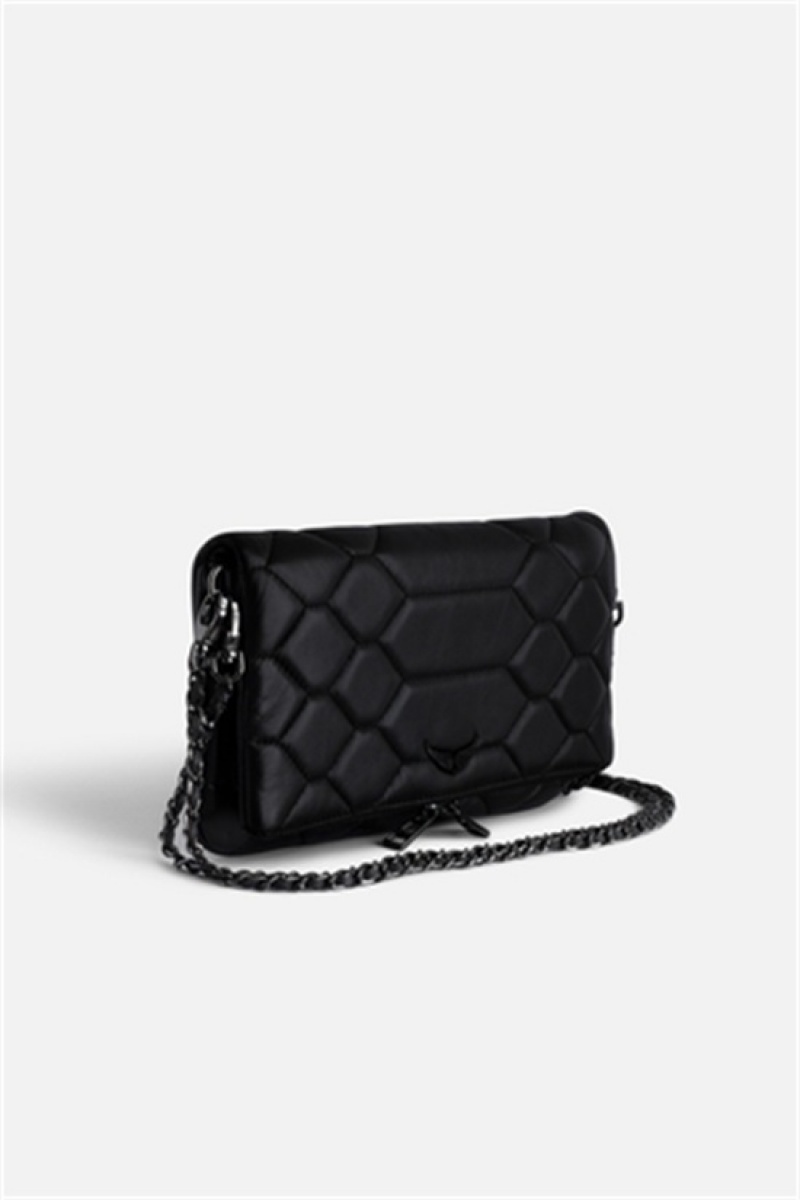 Zadig And Voltaire Rock Mat Scale Bag Black | ZV-256174