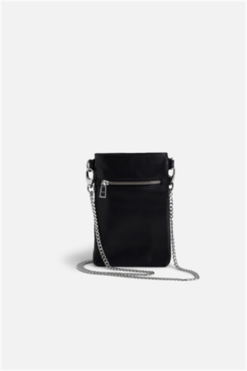 Zadig And Voltaire Rock Phone Pouch Black | ZV-256076